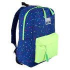 Рюкзак_ молодежный deVENTE Neon 40*30*14 дев Text, син/салат 7032093 - Фото 2