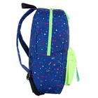 Рюкзак_ молодежный deVENTE Neon 40*30*14 дев Text, син/салат 7032093 - Фото 3