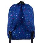 Рюкзак_ молодежный deVENTE Neon 40*30*14 дев Text, син/салат 7032093 - Фото 4