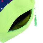 Рюкзак_ молодежный deVENTE Neon 40*30*14 дев Text, син/салат 7032093 - Фото 8