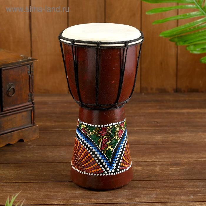 УЦЕНКА Сувенирный музыкальный инструмент «Барабан Джембе», 16×16×29.5 см - Фото 1
