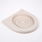 Туалет для приучения кошек к унитазу 39,2 х 38,7 х 3 см, бежевый - Фото 2