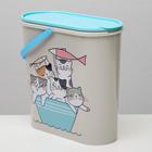 Контейнер "Мур-мяу" для корма, 6 л, серый - Фото 3