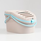 Переноска "Мур-мяу" для животных 45 x 37,5 x 41 см, св-бежевый - фото 23140017