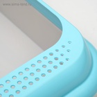 Туалет «Мур-мяу» для кошек, 44×34×10 см, с рамкой, голубой - Фото 4