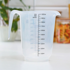 Кувшин мерный Plast team, 1 л, пластик, прозрачный - Фото 2