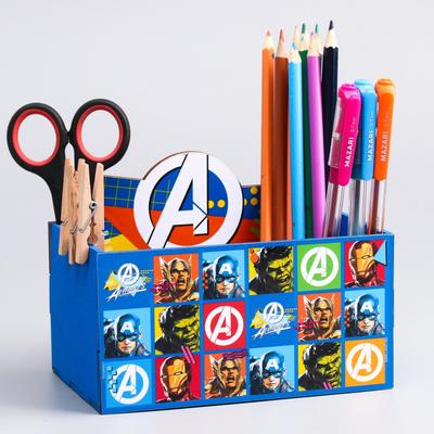 Органайзер для канцелярии, 15×10×8 см, Мстители