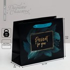 Пакет подарочный ламинированный горизонтальный, упаковка, «Present for you», 22 х 17.5 х 8 см - Фото 1