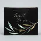 Пакет подарочный ламинированный горизонтальный, упаковка, «Present just for you», 22 х 17.5 х 8 см - Фото 2