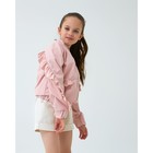 Жакет для девочки MINAKU: cotton collection, цвет розовый, рост 140 см - фото 61529126
