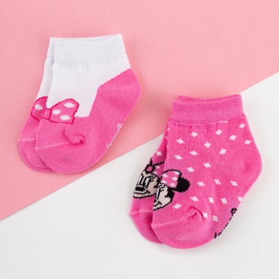 Носки детские Минни Маус, 2 пары, 12-14 см