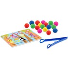 Развивающий набор «Цветные бомбошки: по методике Монтессори», в пакете - фото 318335787