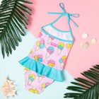 Купальник для девочки KAFTAN «Мороженки», рост 110-116 см (32), цвет розовый - фото 21077674