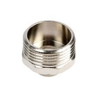 Ниппель переходной CTM, 1" х 1/2" наружная резьба, никелированная латунь (комплект 10 шт) - фото 48807940