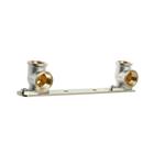 Угольник "CTM", 1/2", внутренняя резьба, на планке, для крепления смесителя, латунь - фото 21077731