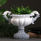 Вазон для цветов «Арабский», 1.3 л, 25×18×20 см, гипс, серый - Фото 2