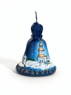 Свеча декоративная «Колокольчик Рождественский», 6×6×7 см - Фото 1
