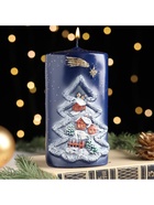 Свеча - цилиндр «Рождественский вечер», 6×8×15 см - Фото 2