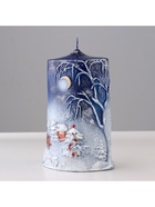 Свеча-цилиндр «Новогодняя», 7×10×16 см - Фото 4