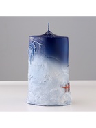 Свеча-цилиндр «Новогодняя», 7×10×16 см - Фото 5