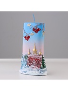 Свеча - цилиндр «Зимняя рябина», 9.5×4×15.5 см - Фото 4