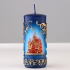 Свеча - цилиндр «С Храмом, резной», 4.3×4.3×9.5 см - Фото 2