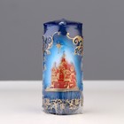 Свеча - цилиндр «С Храмом, резной», 4.3×4.3×9.5 см - Фото 4
