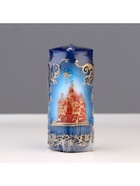 Свеча - цилиндр «С Храмом, резной», 4.3×4.3×9.5 см - Фото 5