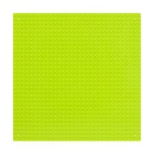 Пластина-основание для конструктора 25,5х25,5 см (диаметр 0,5см), цвет зелёный - Фото 3