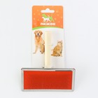 Пуходерка Wood средняя с каплями, деревянная ручка, 9×12 см - Фото 5