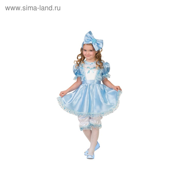 Карнавальный костюм «Мальвина», платье, повязка, р. 34, рост 134 см - Фото 1