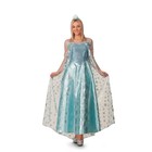 Карнавальный костюм «Эльза», платье, корона, р. 46, рост 170 см - фото 2068563