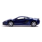 Машина металлическая MCLAREN 650S, 1:32, открываются двери, инерция, цвет синий - фото 3702895