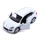Машина металлическая PORSCHE CAYENNE TURBO, 1:32, открываются двери, инерция, цвет белый - фото 25511761