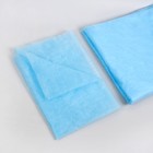Простыня одноразовая, SS, 70 × 80 см, цвет голубой - Фото 1