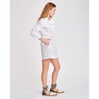 Шорты женские в сердца MINAKU: Enjoy, белые, размер 46 - фото 809437842