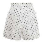 Шорты женские в сердца MINAKU: Enjoy цвет белый, р-р 48 - фото 25265540