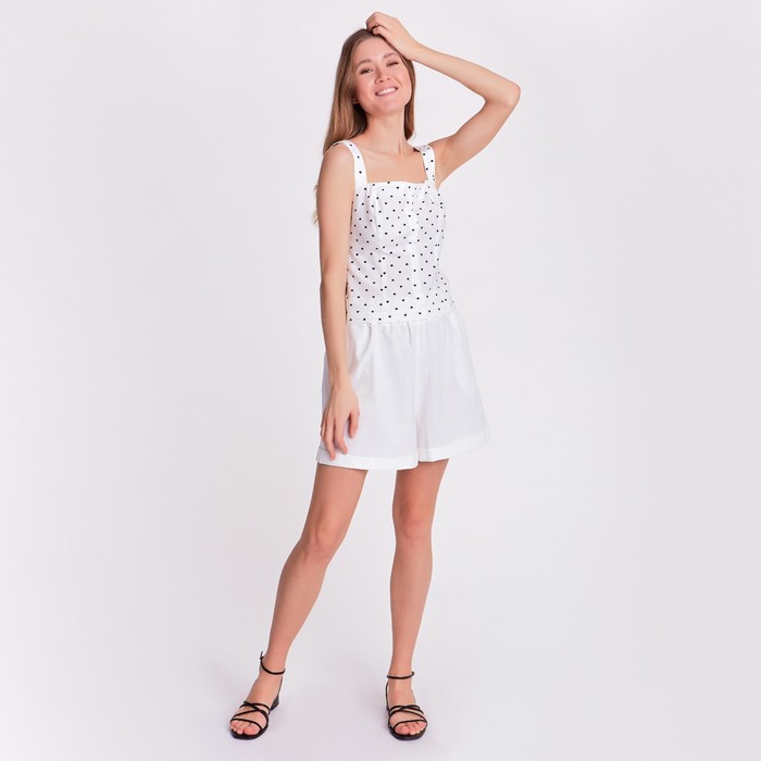 Шорты женские MINAKU: Enjoy, белые, размер 42 - Фото 1