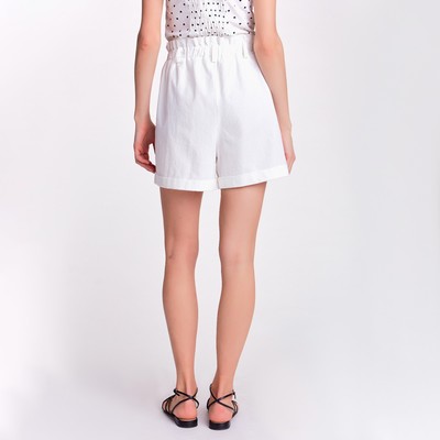 Шорты женские MINAKU: Enjoy, белые, размер 42