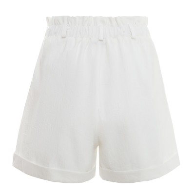 Шорты женские MINAKU: Enjoy, белые, размер 42