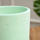 Горшок цветочный "Цилиндр Ролл" бетон, зеленый, 4 л - Фото 3