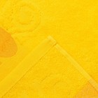 Полотенце махровое с бордюром Кошки, цвет жёлтый, размер 30х60см 380г/м 100% хлопок - Фото 3
