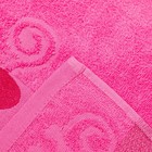 Полотенце махровое с бордюром Кошки, цвет розовый, размер 30х60см 380г/м 100% хлопок - Фото 3