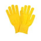 Перчатки рабочие, х/б, с нейлоновой нитью, с ПВХ точками, размер 9, жёлтые, Greengo - Фото 2