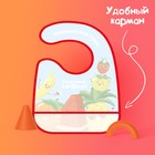 Нагрудник для кормления «Фруктовая тусовка» непромокаемый на липучке, с карманом - Фото 4