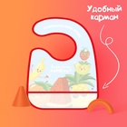 Нагрудник для кормления «Фруктовая тусовка» непромокаемый на липучке, с карманом - Фото 5