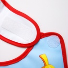 Нагрудник для кормления «Фруктовая тусовка» непромокаемый на липучке, с карманом - Фото 3