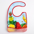 Нагрудник для кормления «Фруктовая тусовка» непромокаемый на липучке, с карманом - Фото 7