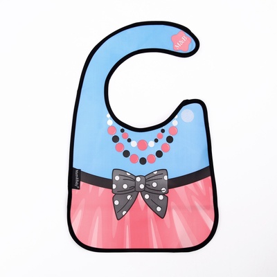 Нагрудник для кормления M&B «ТРЕНД. Принцессы» непромокаемый на липучке, МИКС