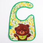 Нагрудник для кормления M&B «Мишка» непромокаемый на липучке, с карманом - Фото 9